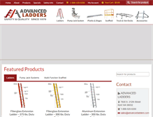 Tablet Screenshot of advancedladders.com